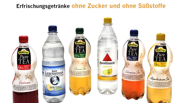 Erfrischungsgetränke ohne Zucker und ohne Süßstoff | Bild: foodwatch Pressematerial