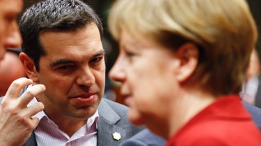 Alexis Tsipras und Angela Merkel | Bild: picture-alliance/dpa