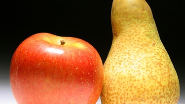 Apfel und Birne | Bild: picture-alliance/dpa