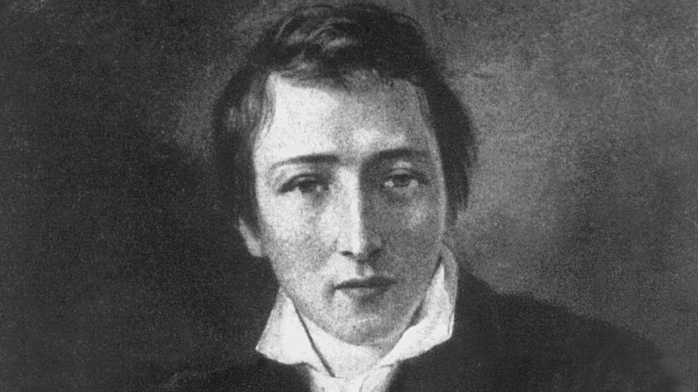 Der deutsche Dichter Heinrich Heine nach einem 1831 entstandenen Gemälde von Moritz Oppenheim. | Bild: picture-alliance/dpa