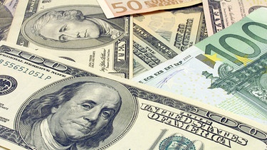 Dollar- und Euro-Scheine  | Bild: colourbox.com