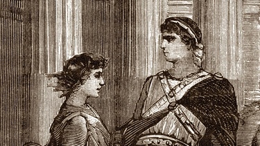 Gravur: Homosexuelle Beziehungen mit jungen, reichen Wagenlenkern im Antiken Rom_dpa | Bild: picture-alliance/Isadora/Leemage