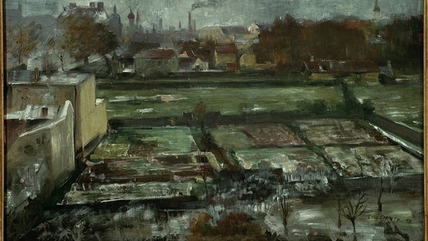 Lovis Corinth (1858-1925). Blick aus dem Atelier in der Giselastraße 7 in Schwabing. Öl auf Leinwand_dpa | Bild: picture-alliance/dpa