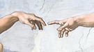Restaurierte Deckenmalerei "Die Erschaffung Adams" | Bild: picture-alliance/dpa
