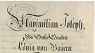 Titelseite der Originalurkunde der Bayerischen Konstitution | Bild: picture-alliance/dpa