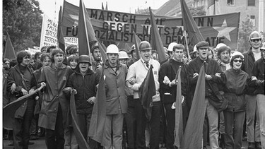 1968: Demonstration gegen Notstandsgesetze | Bild: dpa-Bildfunk