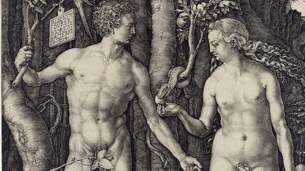 Adam und Eva - Kupferstich von Albrecht Dürer | Bild: picture-alliance/dpa