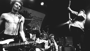 Die Sex Pistols: Auftritt 1978 in New York,am Bass Sid Vicious | Bild: picture-alliance/dpa