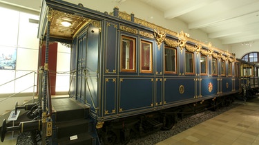 Salonwagen des Hofzugs von König Ludwig II. | Bild: picture-alliance/dpa