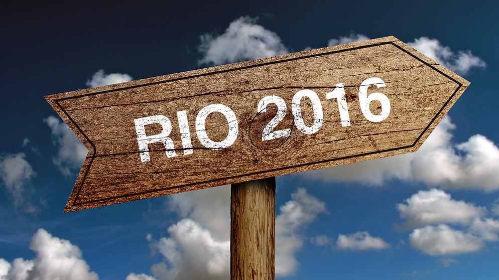 Wegweiser mit Aufschrift "Rio 2016" | Bild: colourbox.com