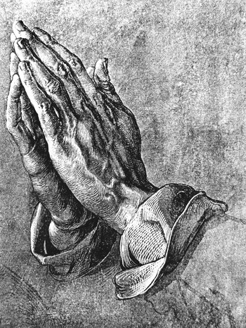 "Betende Hände" - Zeichenstudie zum Heller Altar (1508) | Bild: picture-alliance/dpa