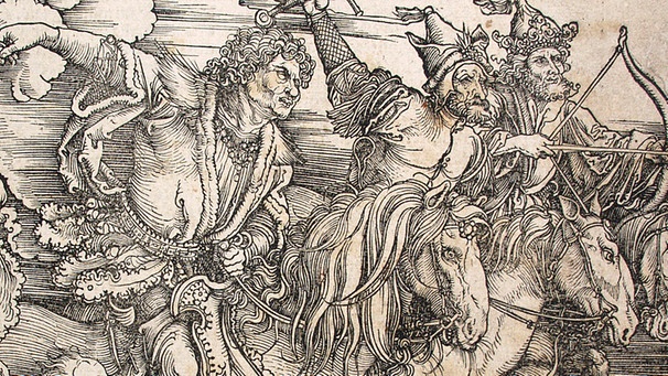 "Die apokalyptischen Reiter" (1497/98) Holzschnitt | Bild: picture-alliance/dpa