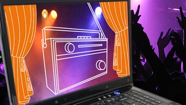Laptopbild Radio auf Bühne | Bild: colourbox.com, BR