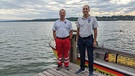 Sebastian Thallmair (rechts) und Oliver Jauch, Wasserwacht Starnberg | Bild: Wasserwacht Starnberg