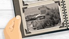 Illustration Hände halten ein altes Fotoalbum | Bild: colourbox.com; Montage: BR