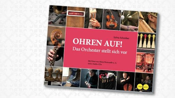 Buchcover "Ohren auf! Das Orchester stellt sich vor" von Sylvia Schreiber | Bild: Horncastle Verlag, colourbox.com, Montage: BR