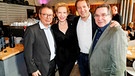 Der scheidende Gf. des FFF, Klaus Schaefer(links) mit Prominenten. | Bild: FFF/ Kurt Krieger
