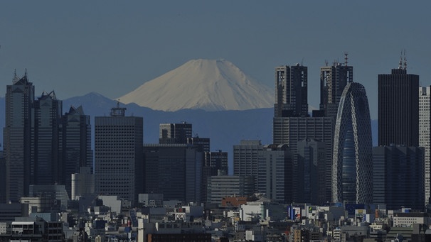 Tokio und Fujiyama  | Bild: picture-alliance/dpa