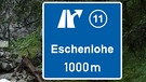 Kuhflucht-Wasserfälle Farchant - Illustration: Ausfahrt Eschenlohe | Bild: BR/Keber, Montage: BR