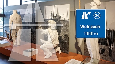 Illustration: Ausfahrt - Wolnzach | Bild: Deutsches Hopfenmuseum Wolnzach, Montage: BR