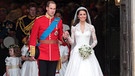 Das Brautpaar Prinz William und Kate  | Bild: picture-alliance/dpa