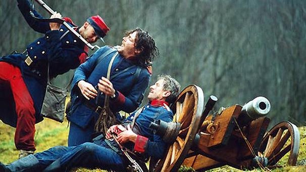 Deutsch-französischer Krieg 1870/71: Schlachtenszene aus dem Film "Jennerwein" mit dem Titelhelden Fritz Karl | Bild: BR