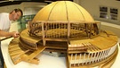 Modell des vom NS-Architekten Hermann Giesler geplanten neuen Hauptbahnhofs für München-Giesing | Bild: picture-alliance/dpa