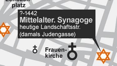 Infografik: Synagogen in München | Bild: BR/Henrik Ullmann