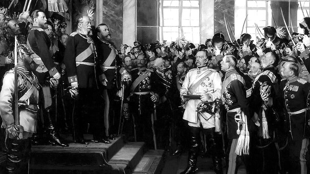 Proklamation des Deutschen Kaiserreichs in Versailles | Bild: picture-alliance/dpa