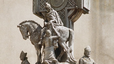 Skulptur von Sankt Martin in Tours | Bild: picture-alliance/dpa