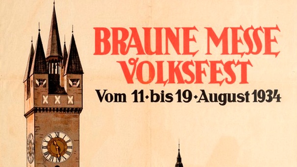 Werbeplakat für das Volksfest und die Braune Messe | Bild: Gäubodenmuseum/Stadtarchiv Straubing