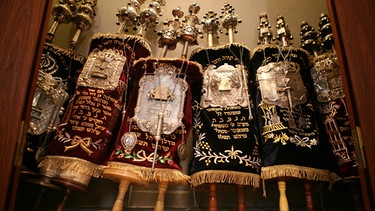 Torarollen in Hamburger Synagoge | Bild: picture-alliance/dpa