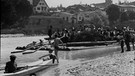 Floß und Faltboot auf der Isar in Bad Tölz um 1930 | Bild: Stadtarchiv Bad Tölz