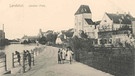 Landshut: Isar-Lände mit Röcklturm (Ansicht von 1906) | Bild: Stadtarchiv Landshut