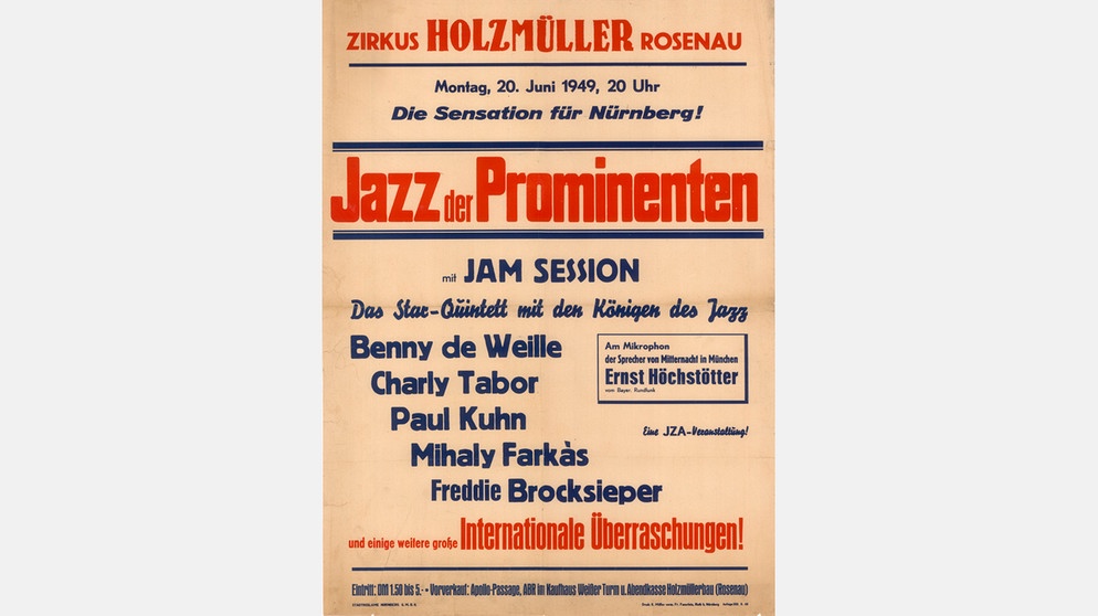 Jazz in Nürnberg | Bild: Stadtarchiv Nürnberg