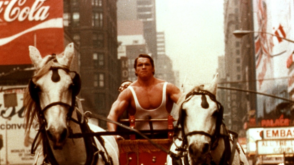 Arnold Schwarzenegger in dem Film Herkules in New York von 1970. | Bild: picture-alliance/dpa