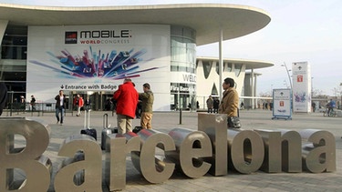 Eingang zum Mobile World Congress in Barcelona | Bild: picture-alliance/dpa