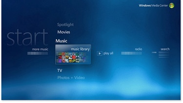 Screenshot Windows Vista Media-Center | Bild: Microsoft