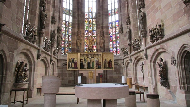Der weltberühmte Tucheraltar der Nürnberger Frauenkirche | Bild: Andrea Kammhuber