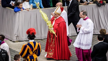 Palmsonntag in Rom mit Papst Franziskus | Bild: picture-alliance/dpa