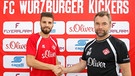 Valdet Rama und Bernd Hollerbach | Bild: FC Würzburger Kickers AG