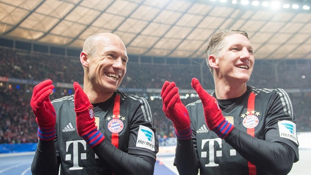 Arjen Robben und Bastian Schweinsteiger | Bild: picture-alliance/dpa