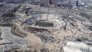 Eine gigantische Baustelle: der Olympiapark vor den Sommerspielen 1972 | Bild: picture-alliance/dpa