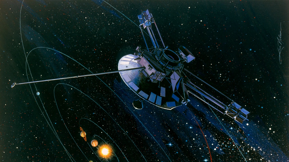 Pioneer 10 (künstlerische Darstellung) | Bild: NASA