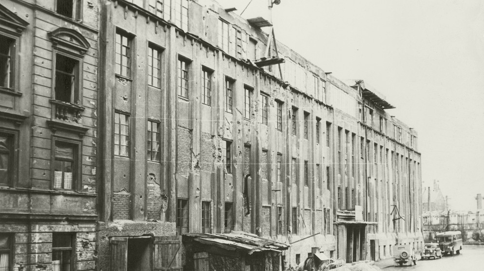Das zerstörte Funkhaus, 1945 | Bild: BR/ Hans Schürer