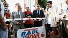 Albert Scharf eröffnete die 1. BR-Radltour in Donauwörth 1990 | Bild: BR / Sessner
