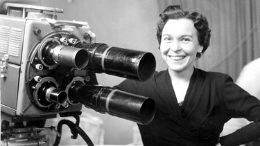 1964 begann Gertrud Simmerding mit dem Aufbau des Schulfernsehens, 1956. | Bild: BR / Historisches Archiv, Foto: Paul Sessner
