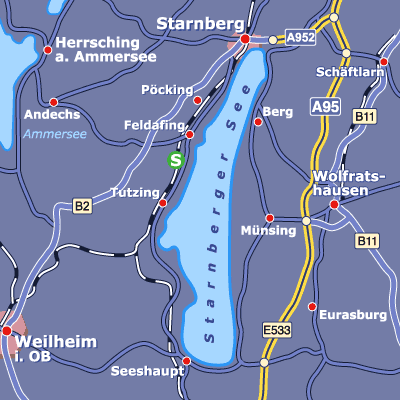 Umbegungsplan Starnberger See