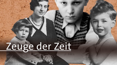 Schriftzug "Zeuge der Zeit" mit historischen Bildern von Menschen | Bild: picture-alliance/dpa, colourbox.com; Montage: BR