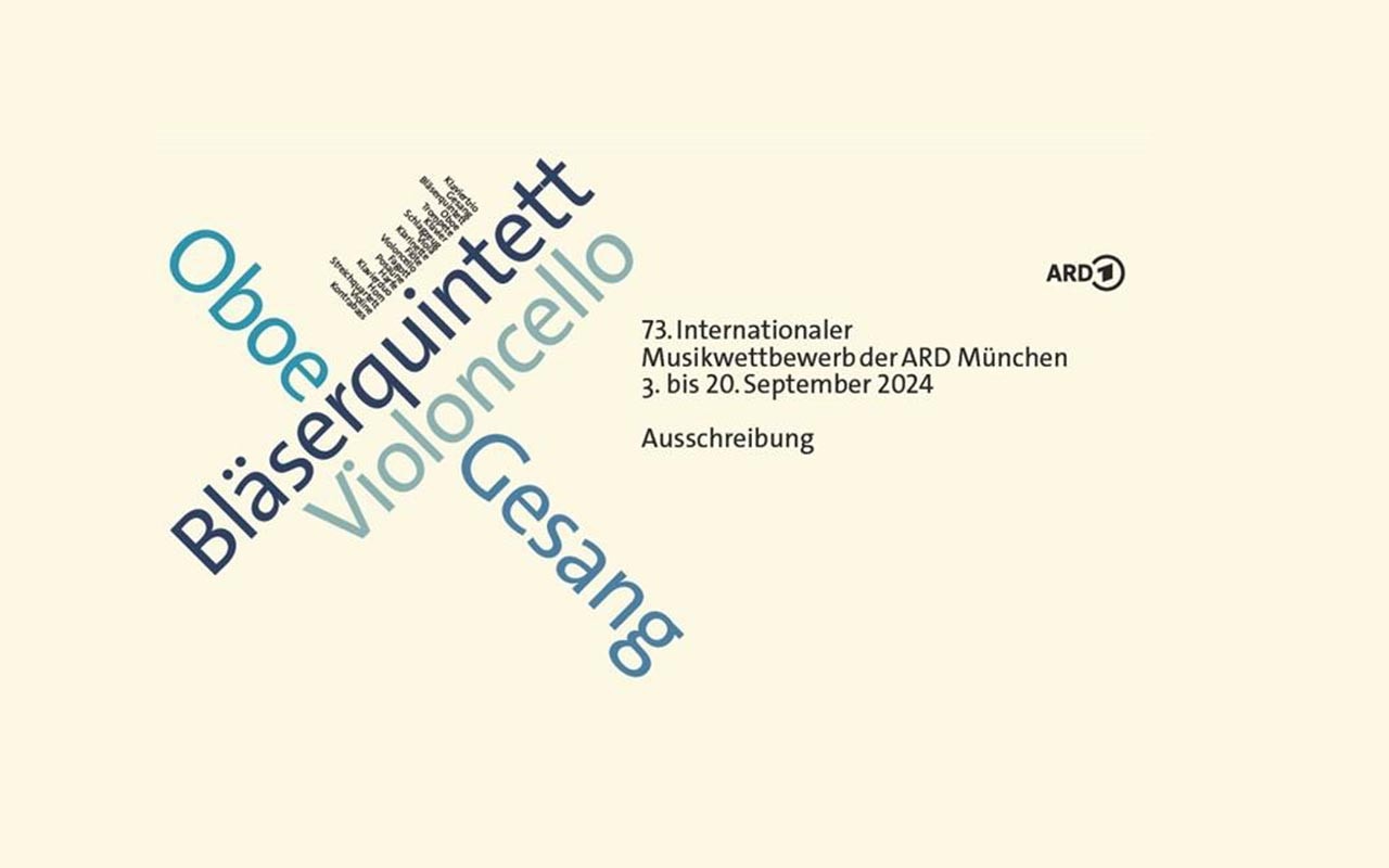 Cover Ausschreibung ARD-Musikwettbewerb 2023 | Picture: ARD-Musikwettbewerb